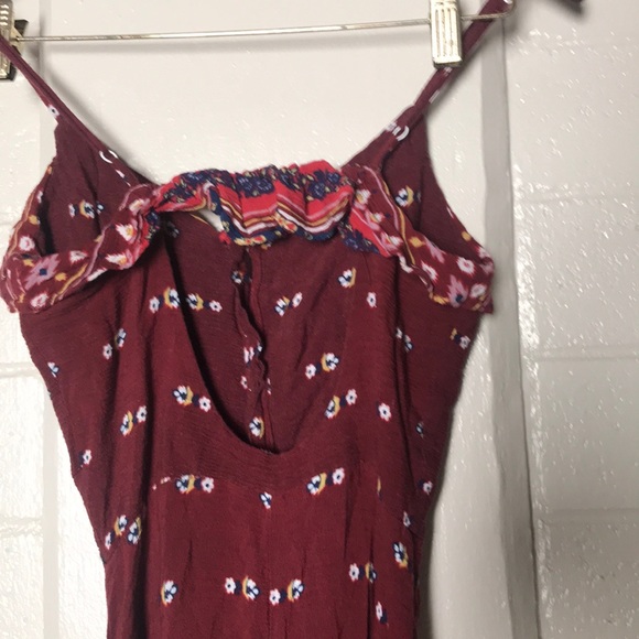 Burgundy Button Up Dress - Picture 6 of 6